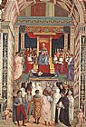 Pope Aeneas Piccolomini Canonizes Catherine of Siena by Bernardino Pinturicchio
